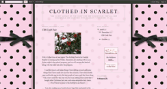 Desktop Screenshot of clothedinscarletblog.blogspot.com