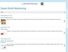 Tablet Screenshot of dealsworthmentioning.blogspot.com