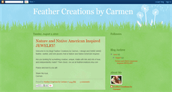Desktop Screenshot of feathercreationsbycarmen.blogspot.com