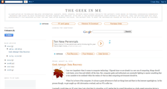 Desktop Screenshot of geek-in-me.blogspot.com