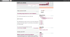 Desktop Screenshot of healthfitnesscarearticles.blogspot.com
