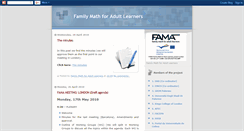 Desktop Screenshot of familymathforadultlearners.blogspot.com