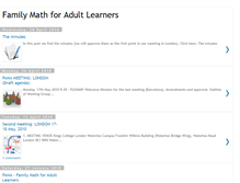 Tablet Screenshot of familymathforadultlearners.blogspot.com