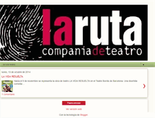 Tablet Screenshot of larutateatro.blogspot.com