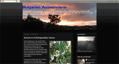 Desktop Screenshot of bulgarien-auswanderer.blogspot.com