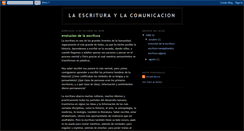 Desktop Screenshot of escrituraycomunicacion.blogspot.com