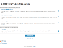 Tablet Screenshot of escrituraycomunicacion.blogspot.com