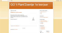 Desktop Screenshot of goplantzoentjegraad1.blogspot.com