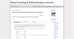 Desktop Screenshot of grantfundingjournal.blogspot.com
