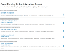 Tablet Screenshot of grantfundingjournal.blogspot.com