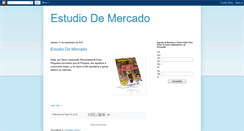 Desktop Screenshot of estudio-de-mercado.blogspot.com