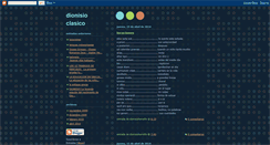 Desktop Screenshot of dionisioclassico.blogspot.com