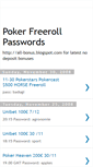 Mobile Screenshot of freerollpasses.blogspot.com