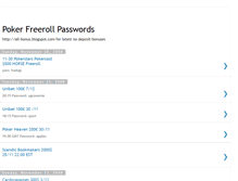 Tablet Screenshot of freerollpasses.blogspot.com