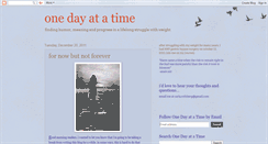 Desktop Screenshot of onedayatatimehoney.blogspot.com