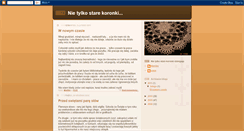 Desktop Screenshot of nietylkostarekoronki.blogspot.com