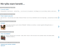 Tablet Screenshot of nietylkostarekoronki.blogspot.com