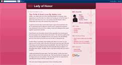 Desktop Screenshot of lady-of-honor.blogspot.com