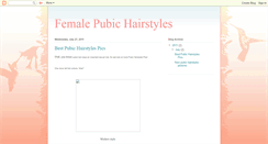 Desktop Screenshot of femalepubichairstyles.blogspot.com