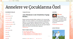 Desktop Screenshot of annelerevecocuklarinaozel.blogspot.com