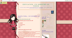 Desktop Screenshot of educacionunderechodetodos.blogspot.com