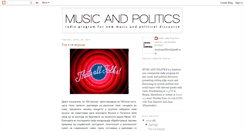 Desktop Screenshot of musicandpolitics103.blogspot.com