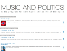 Tablet Screenshot of musicandpolitics103.blogspot.com
