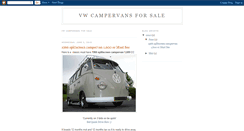 Desktop Screenshot of campervansforsale.blogspot.com