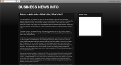 Desktop Screenshot of businessnewsinfo.blogspot.com