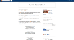 Desktop Screenshot of nach-forschen.blogspot.com