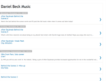 Tablet Screenshot of danielbeckmusic.blogspot.com