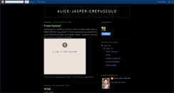 Desktop Screenshot of alice-jasper-crepusculo.blogspot.com