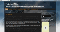 Desktop Screenshot of originalmindzen.blogspot.com