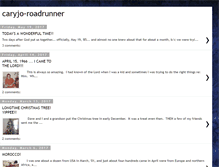 Tablet Screenshot of caryjo-roadrunner.blogspot.com