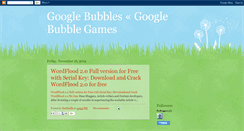 Desktop Screenshot of googlebubbles.blogspot.com