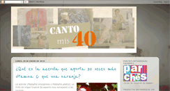 Desktop Screenshot of cantomiscuarenta.blogspot.com
