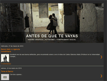 Tablet Screenshot of antesdequetevayas.blogspot.com