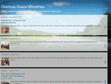 Tablet Screenshot of gloriousgraceministries.blogspot.com