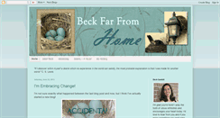 Desktop Screenshot of beckfarfromhome.blogspot.com