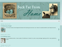 Tablet Screenshot of beckfarfromhome.blogspot.com