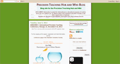Desktop Screenshot of precisionteachingwiki.blogspot.com