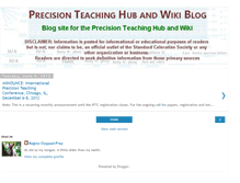 Tablet Screenshot of precisionteachingwiki.blogspot.com