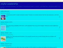 Tablet Screenshot of joyfulleadership.blogspot.com