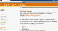 Desktop Screenshot of hindi-movies-choice.blogspot.com