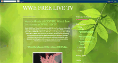 Desktop Screenshot of freewwelivetv.blogspot.com