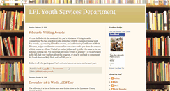 Desktop Screenshot of lpl-youthservices.blogspot.com