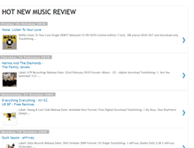 Tablet Screenshot of hotnewmusicreview.blogspot.com