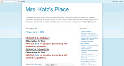 Desktop Screenshot of katzmathpi.blogspot.com