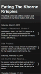 Mobile Screenshot of eatingthekhornekrispies.blogspot.com