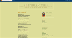 Desktop Screenshot of me-myself-n-my-world.blogspot.com